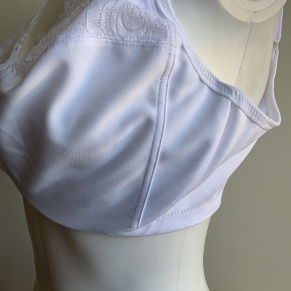 GLAMORISE Front Close Bra White 46F - Picture 5 of 9